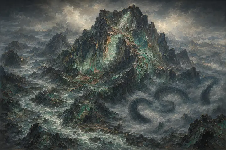 浑夕之山山体视觉资料